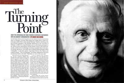 josef ratzinger portrait by marco delogu - time 2005